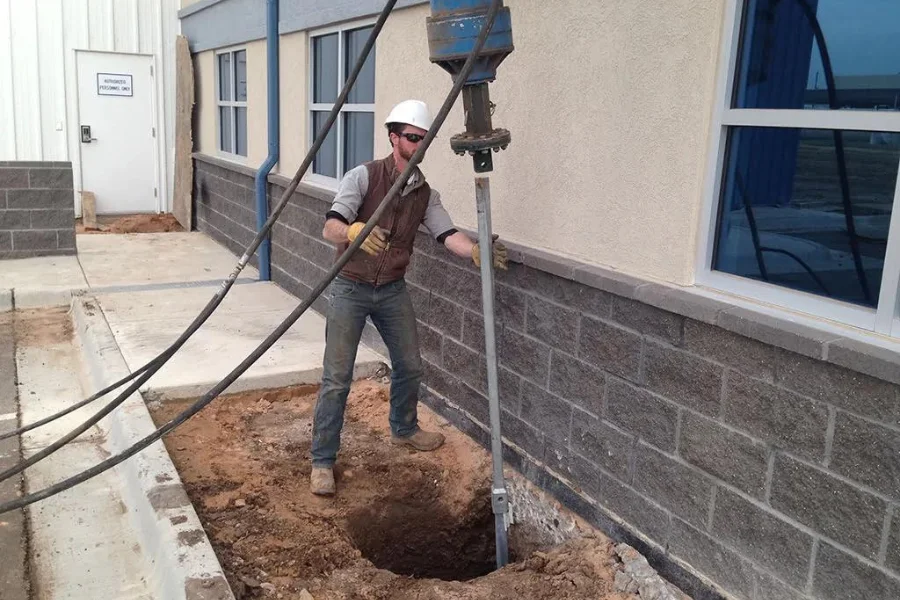 Injection Pier Installation in El Dorado, AR